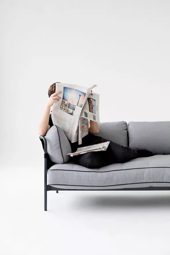 Hay Can Bank 2-zits Frame Zwart, Surface By Hay 990 4 Hay Can Bank 2-zits Frame Zwart, Surface By Hay 990 - Afbeelding 2