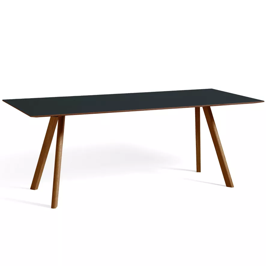 Hay Copenhague CPH30 Tafel 200x90, Gelakt Walnoot Wit 4 Hay Copenhague CPH30 Tafel 200x90, Gelakt Walnoot Wit - Afbeelding 2