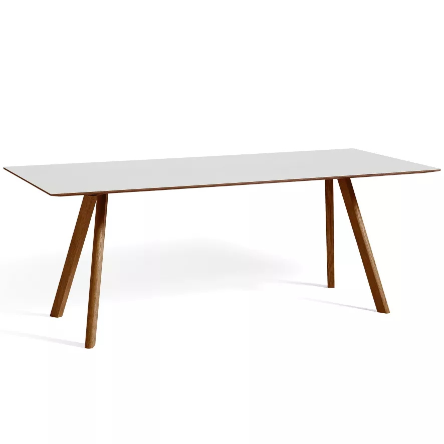 Hay Copenhague CPH30 Tafel 200x90, Gelakt Walnoot Wit 3 Hay Copenhague CPH30 Tafel 200x90, Gelakt Walnoot Wit
