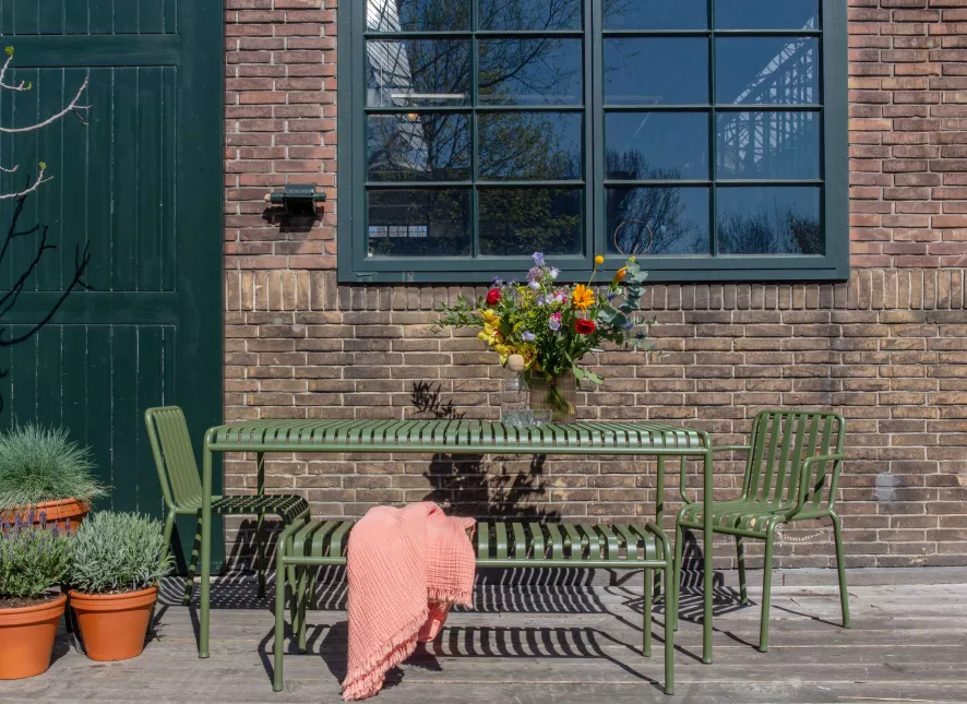 Hay Palissade Eetbank 120 Iron Red 14 Hay Palissade Eetbank 120 Iron Red - Afbeelding 12