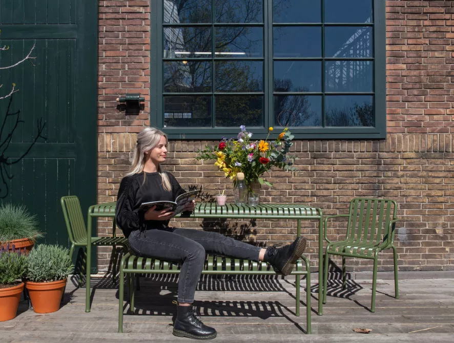 Hay Palissade Eetbank 120 Iron Red 13 Hay Palissade Eetbank 120 Iron Red - Afbeelding 11