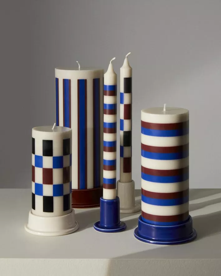 Hay Pattern Kaarsen Set Van 4 Off-White, Army And Blue 9 Hay Pattern Kaarsen Set Van 4 Off-White, Army And Blue - Afbeelding 8