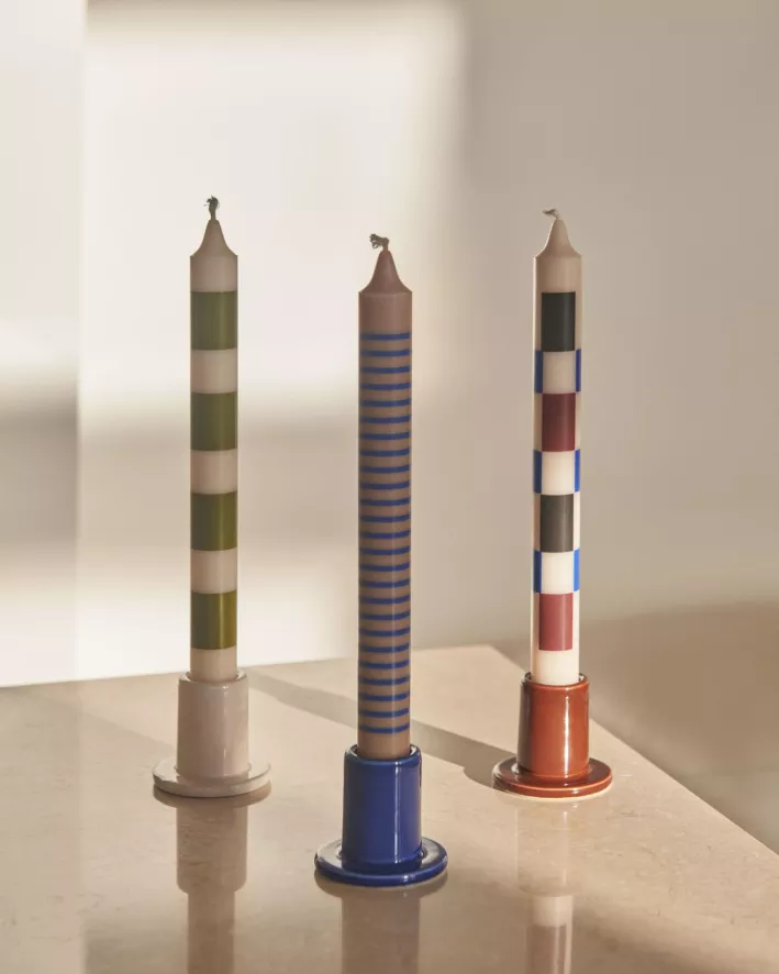 Hay Pattern Kaarsen Set Van 4 Off-White, Army And Blue 17 Hay Pattern Kaarsen Set Van 4 Off-White, Army And Blue - Afbeelding 16