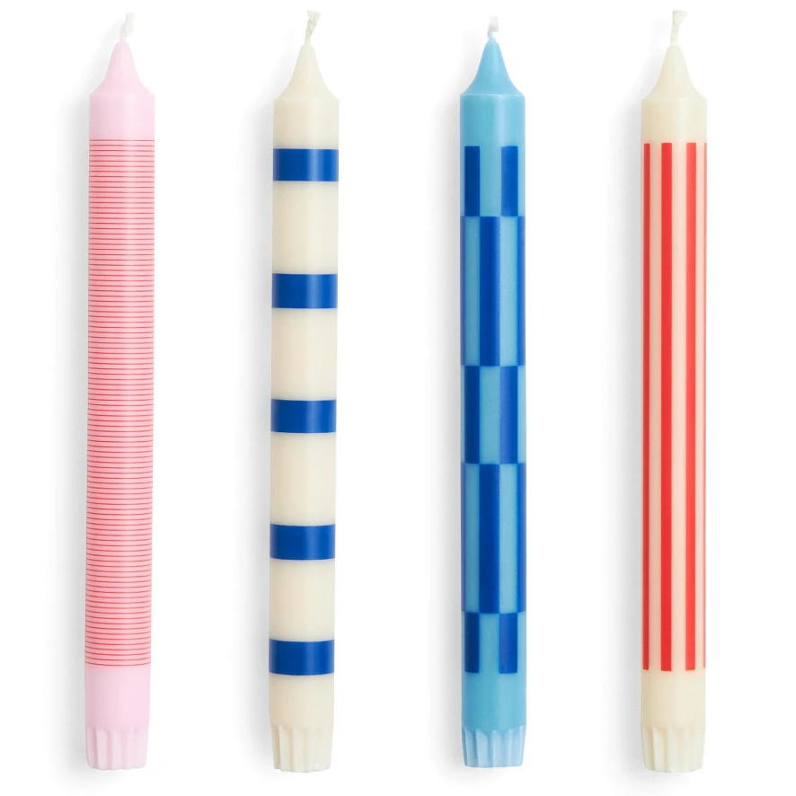 Hay Pattern Kaarsen Set Van 4 Off-White, Army And Blue 20 Hay Pattern Kaarsen Set Van 4 Off-White, Army And Blue - Afbeelding 19