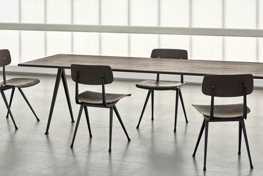 Hay Pyramid 02 Tafel 190x85 Mat Gelakt, Beige Onderstel 6 Hay Pyramid 02 Tafel 190x85 Mat Gelakt, Beige Onderstel - Afbeelding 4