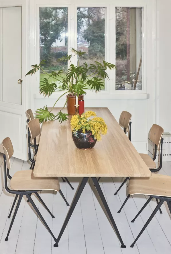 Hay Pyramid 02 Tafel 190x85 Mat Gelakt, Beige Onderstel 8 Hay Pyramid 02 Tafel 190x85 Mat Gelakt, Beige Onderstel - Afbeelding 6