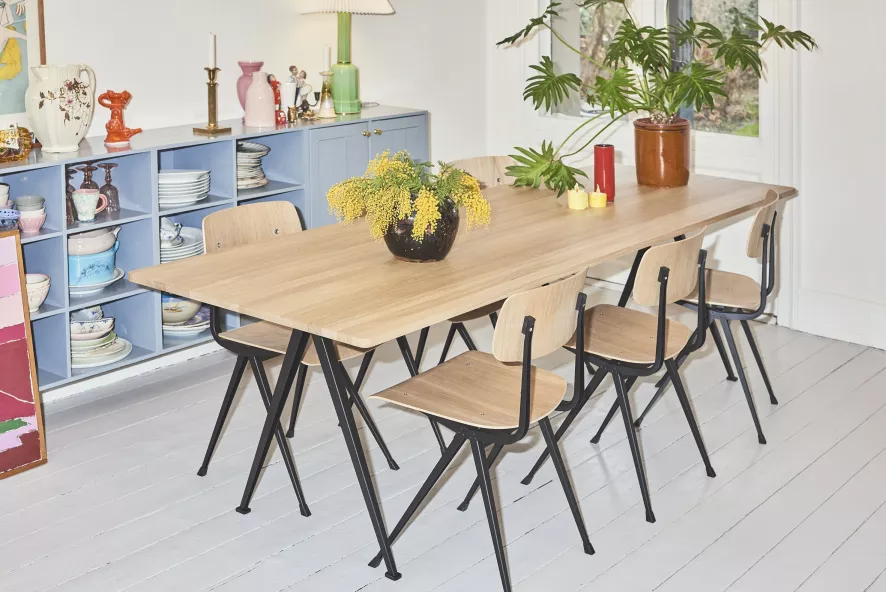 Hay Pyramid 02 Tafel 190x85 Mat Gelakt, Beige Onderstel 9 Hay Pyramid 02 Tafel 190x85 Mat Gelakt, Beige Onderstel - Afbeelding 7