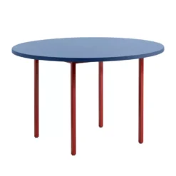 Hay Two-Colour Tafel 105 Blauw, Rood Onderstel