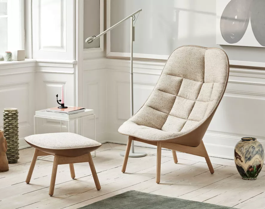 Hay Uchiwa Ottoman Gelakt Eiken - Mode 002 Remix 123 4 Hay Uchiwa Ottoman Gelakt Eiken - Mode 002 Remix 123 - Afbeelding 2