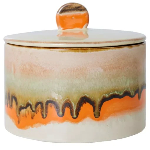 HKliving 70's Ceramic Koektrommel Voorraadpot Cookie Jar Burst