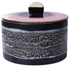 HKliving 70's Ceramic Koektrommel Voorraadpot Cookie Jar Disco