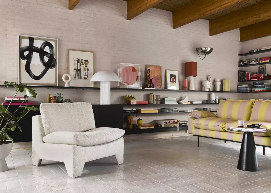 HKliving Retro Bank 4-zits Royal Velvet, Green 14 HKliving Retro Bank 4-zits Royal Velvet, Green - Afbeelding 12