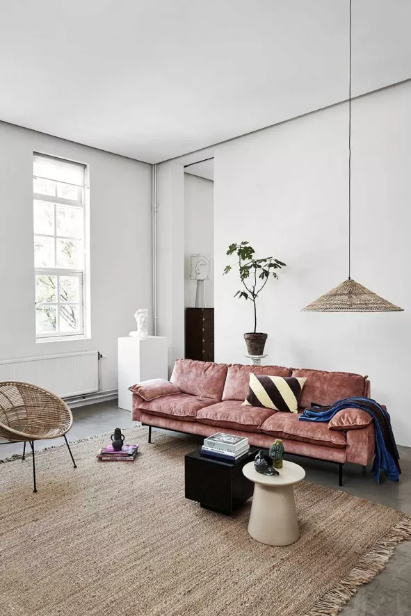 HKliving Retro Bank 3-zits Royal Velvet, Green 17 HKliving Retro Bank 3-zits Royal Velvet, Green - Afbeelding 15