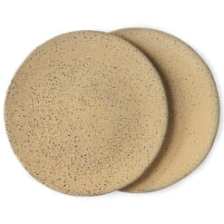 HKliving Gradient Ontbijtbord Set Van 2 Ø22.5 Peach