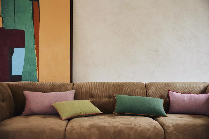 HKliving Linen Cotton Kussen 50x30 Sunset 15 HKliving Linen Cotton Kussen 50x30 Sunset - Afbeelding 13