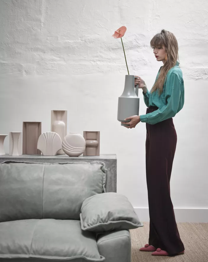 HKliving Retro Bank 3-zits Wafer/cream 11 HKliving Retro Bank 3-zits Wafer/cream - Afbeelding 9