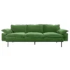 HKliving Retro Bank 4-zits Royal Velvet, Green