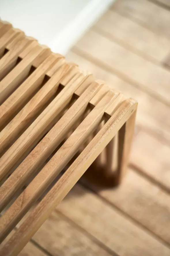 HKliving Slatted Bankje Eetbank 160 Pink 12 HKliving Slatted Bankje Eetbank 160 Pink - Afbeelding 10