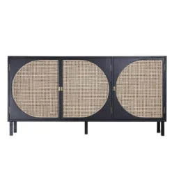 HKliving Webbing Dressoir Zwart
