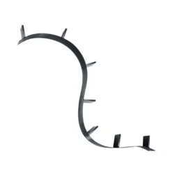 Kartell Bookworm Wandplank 7 Boeksteunen Zwart Doorzichtig