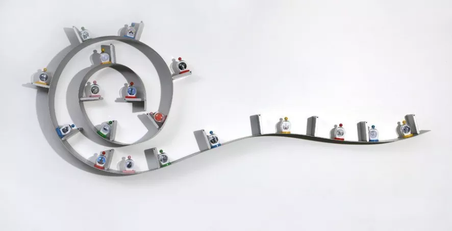 Kartell Bookworm Wandplank 7 Boeksteunen Zwart Doorzichtig 6 Kartell Bookworm Wandplank 7 Boeksteunen Zwart Doorzichtig - Afbeelding 4