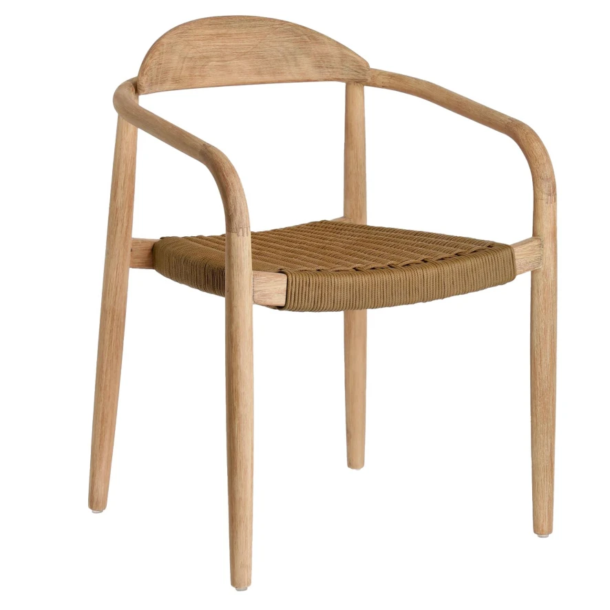 Kave Home Nina Stoel Eucalyptus Mat Zwart Met Beige Koord 20 Kave Home Nina Stoel Eucalyptus Mat Zwart Met Beige Koord - Afbeelding 18