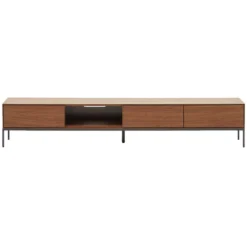 Kave Home Vedrana Tv-meubel 195x35 Walnoot