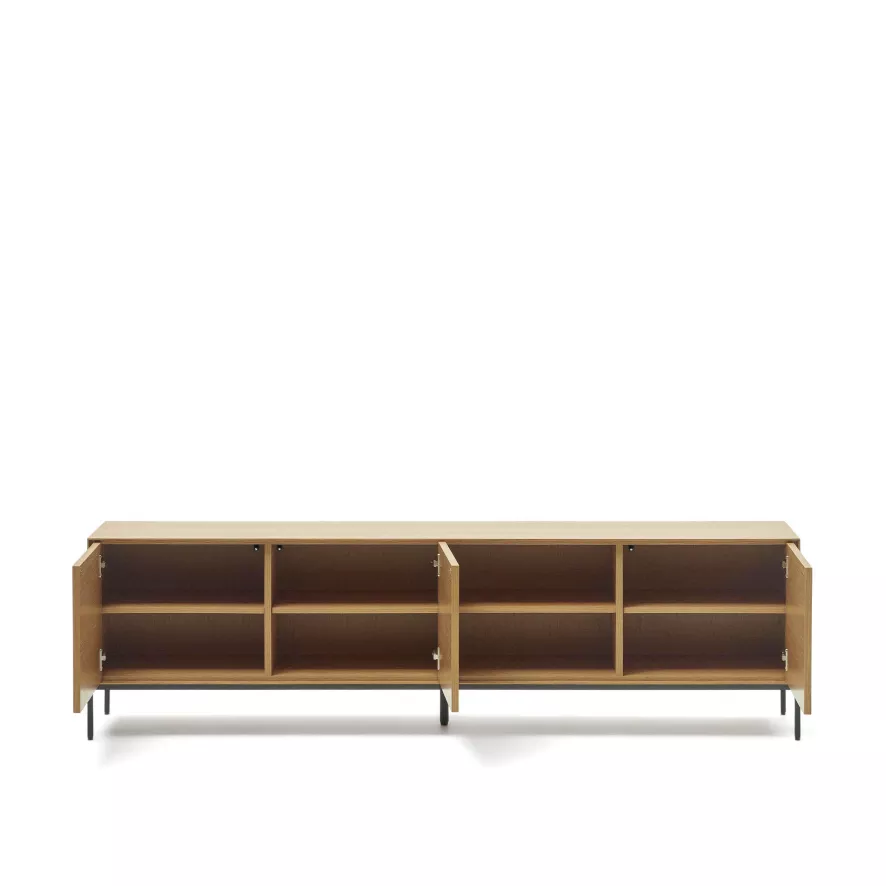 Kave Home Vedrana Tv-meubel 195x55 Eiken 4 Kave Home Vedrana Tv-meubel 195x55 Eiken - Afbeelding 2
