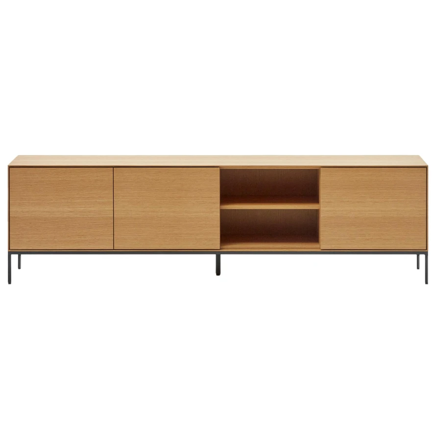Kave Home Vedrana Tv-meubel 195x55 Eiken 5 Kave Home Vedrana Tv-meubel 195x55 Eiken - Afbeelding 3