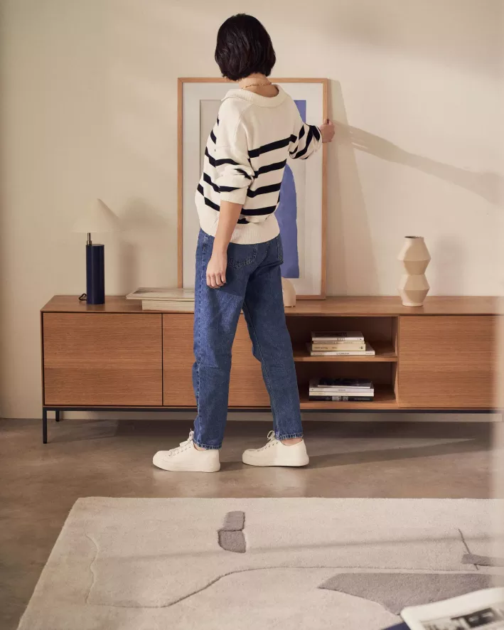 Kave Home Vedrana Tv-meubel 195x55 Eiken 12 Kave Home Vedrana Tv-meubel 195x55 Eiken - Afbeelding 10