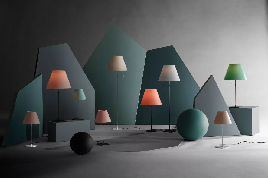 Luceplan Costanzina Tafellamp Aluminium/Comfort Green 9 Luceplan Costanzina Tafellamp Aluminium/Comfort Green - Afbeelding 7