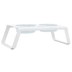 MiaCara Desco Hondenvoerbak Porselein Large Wit