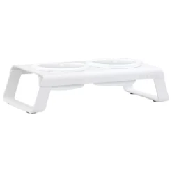 MiaCara Desco Hondenvoerbak Porselein Small Wit