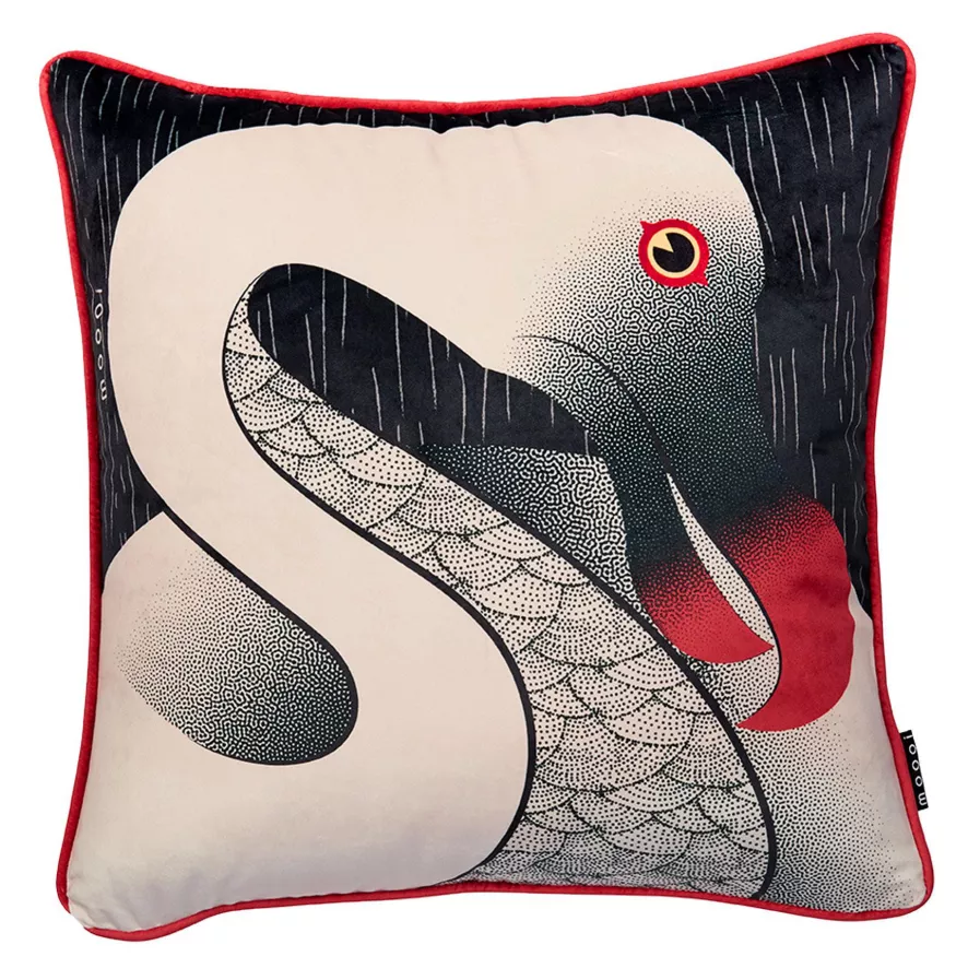 Moooi Dodo Pavone Kussen 50x50 Black 3 Moooi Dodo Pavone Kussen 50x50 Black