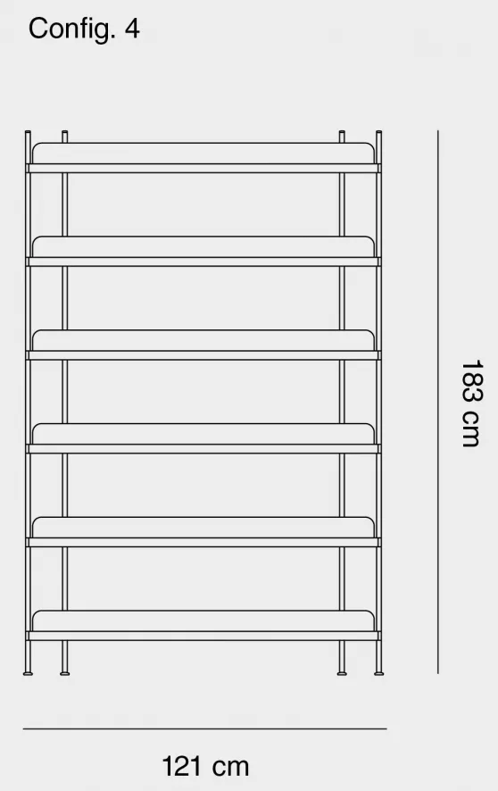 Muuto Compile 4 Stellingkast Grijs 7 Muuto Compile 4 Stellingkast Grijs - Afbeelding 5