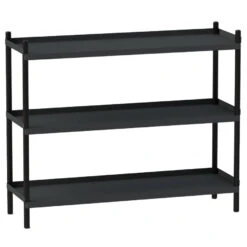 Nine Bolt Stellingkast Metaal 3 Planken 88x100 Zwart