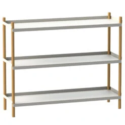 Nine Bolt Stellingkast Metaal 3 Planken 88x100 Wit