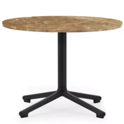 Normann Copenhagen Lunar Salontafel 60 Zwart Onderstel Sand Marmer