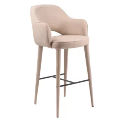 POLSPOTTEN Cosy Barkruk Fabric Ecru