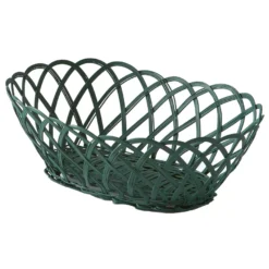 POLSPOTTEN Bakkie Schaal Metaal Ovaal Donkergroen