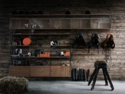 String Furniture Dressoir Large, Zwart/walnoot -Winkel Voor Woninginrichting x886x886 string dressoir walnoot zwart sfeer.jpg.pagespeed.ic .tSWl mH6Cv