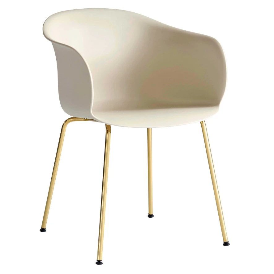 &tradition Elefy JH28 Stoel Met Messing Onderstel Blue Midnight 4 &tradition Elefy JH28 Stoel Met Messing Onderstel Blue Midnight - Afbeelding 2