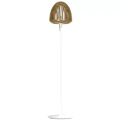Umage Clava Wood Vloerlamp Wit Onderstel, Naturel Eiken