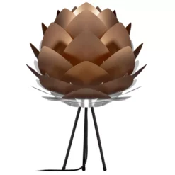 Umage Silvia Medium Tafellamp Ø54 Zwart Onderstel, Brons