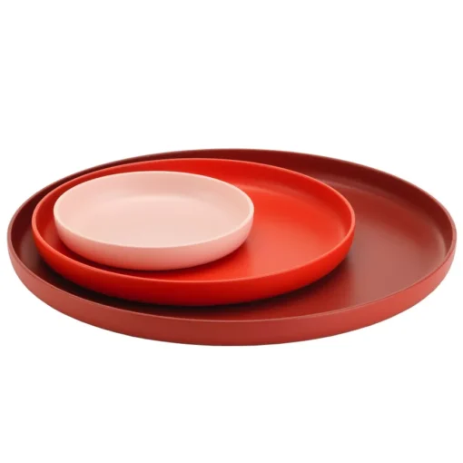Vitra Trays Dienblad Ø40 Set Van 3 Rood