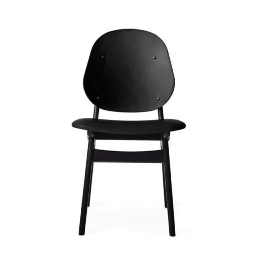 Warm Nordic Noble Stoel Leren Zitting Prescott 207, Zwart Onderstel