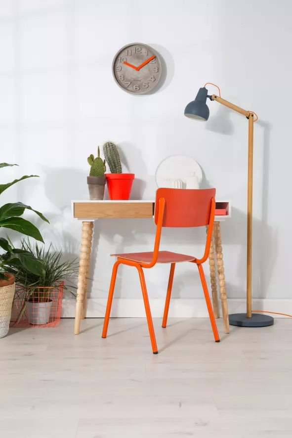 Zuiver Back To School Stoel Grijs 4 Zuiver Back To School Stoel Grijs - Afbeelding 2